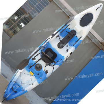 New Single Fishing Kayak with Flush Rod Holders LLDPE Ocean Boat/Canoe (M07)